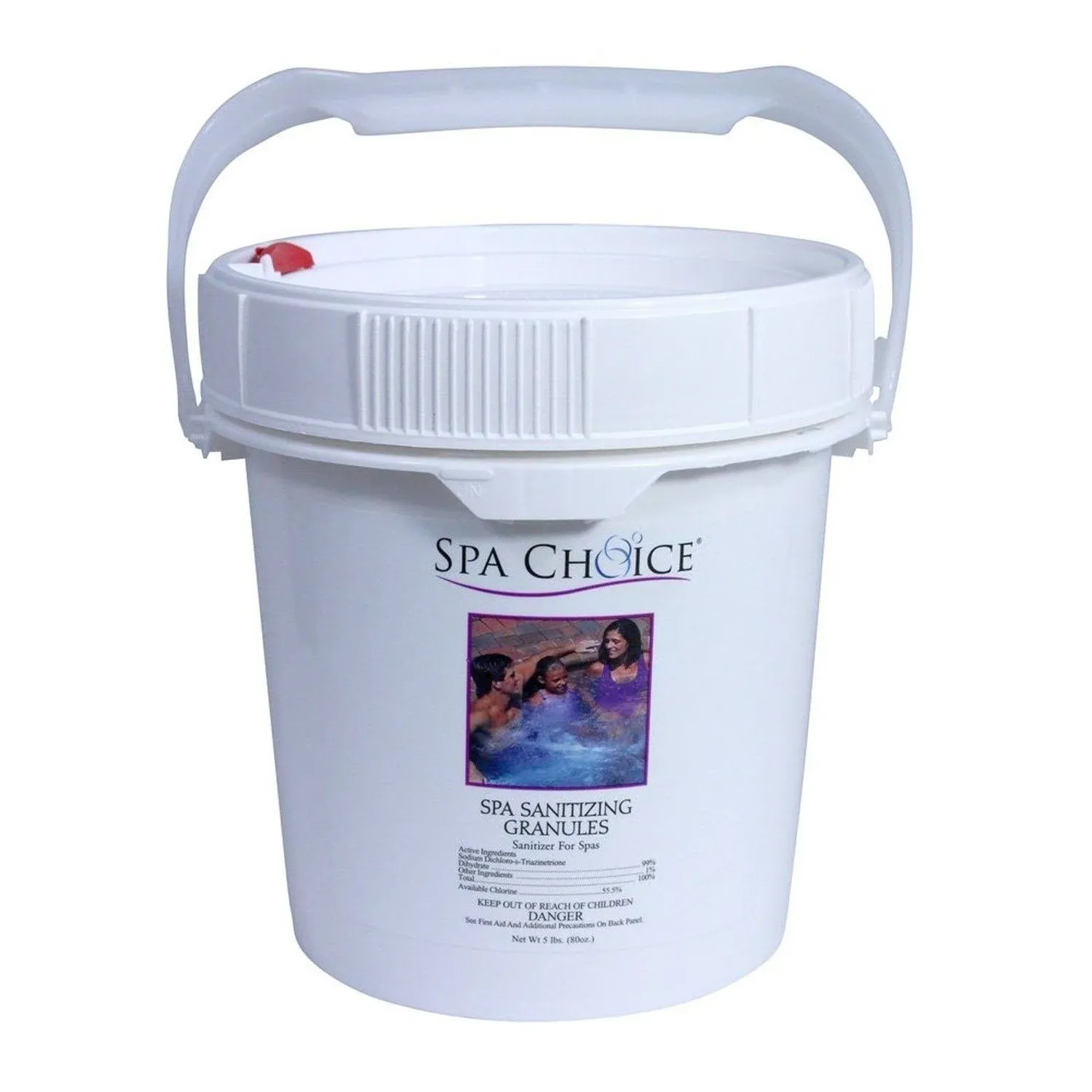 SpaChoice 472-3-5081-02-A Spa Chlorine Granules for Hot Tub, 5-Pounds, 2-Pack