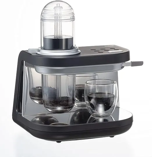 Tiger Siphonysta Automated Siphon Brewing Coffee Maker, Onyx Black