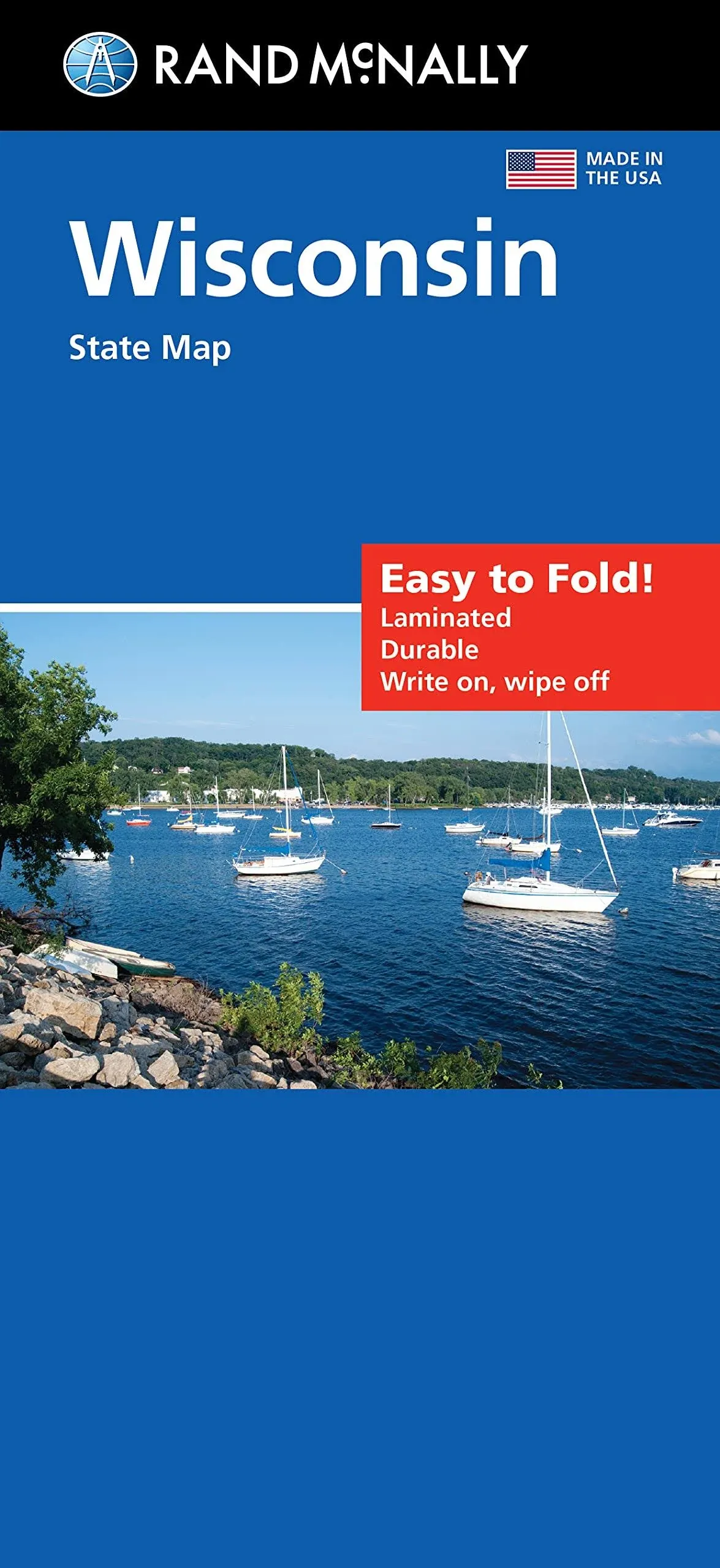 Rand McNally Easy To Fold: Wisconsin State Laminated Map