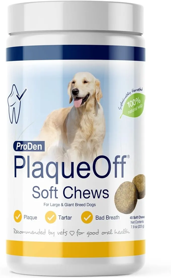 ProDen PlaqueOff Soft Chews - Large & Giant Breed Dogs 45 Count