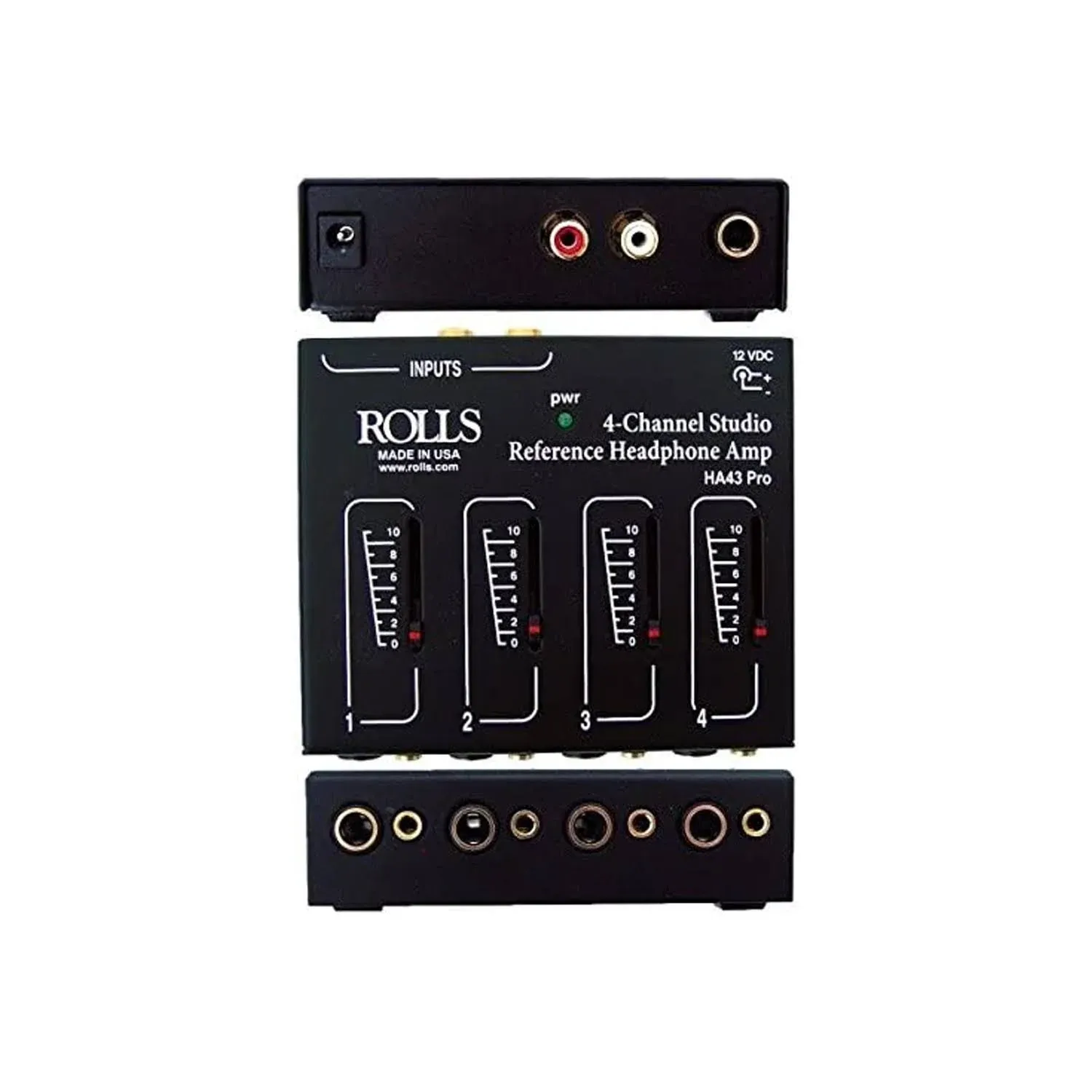 Rolls HA43 Pro Four-Channel Stereo Headphone Amplifier (L1111-3005)