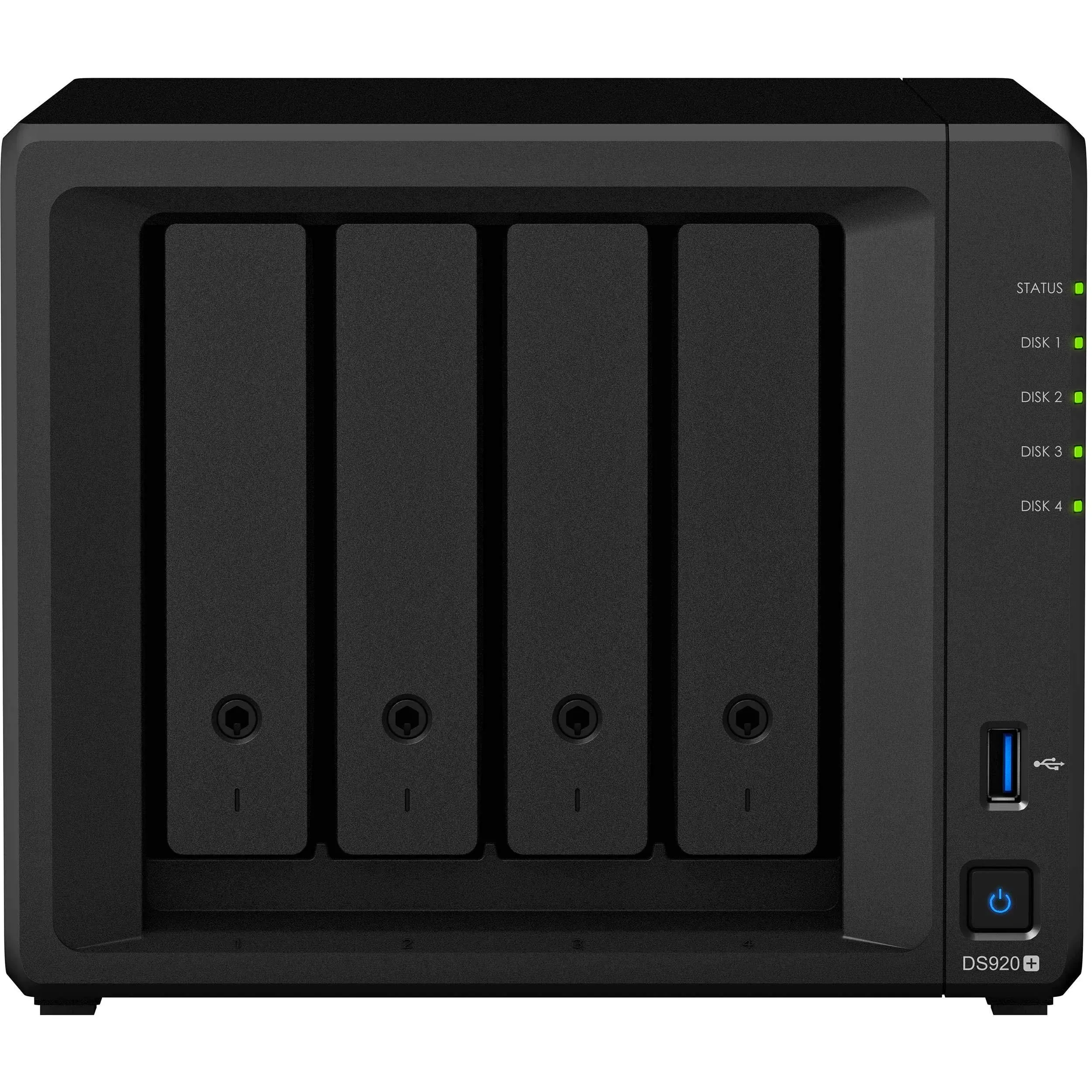 New Synology Diskstation DS920+ NAS Server, 8GB DDR4, 1TB M.2 SSD, 16TB HDD