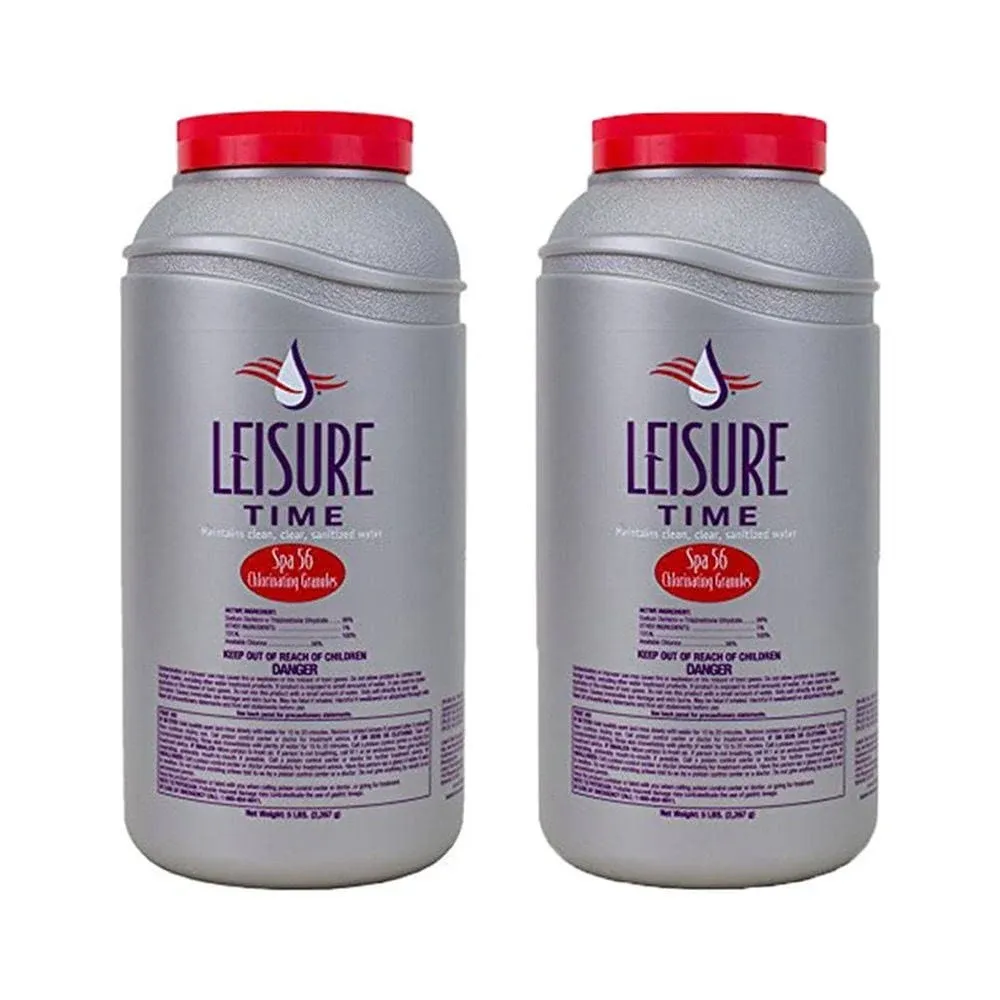 Leisure Time Spa 56 Chlorinating Granules, Maintains Clear Spa Water, 5 lbs