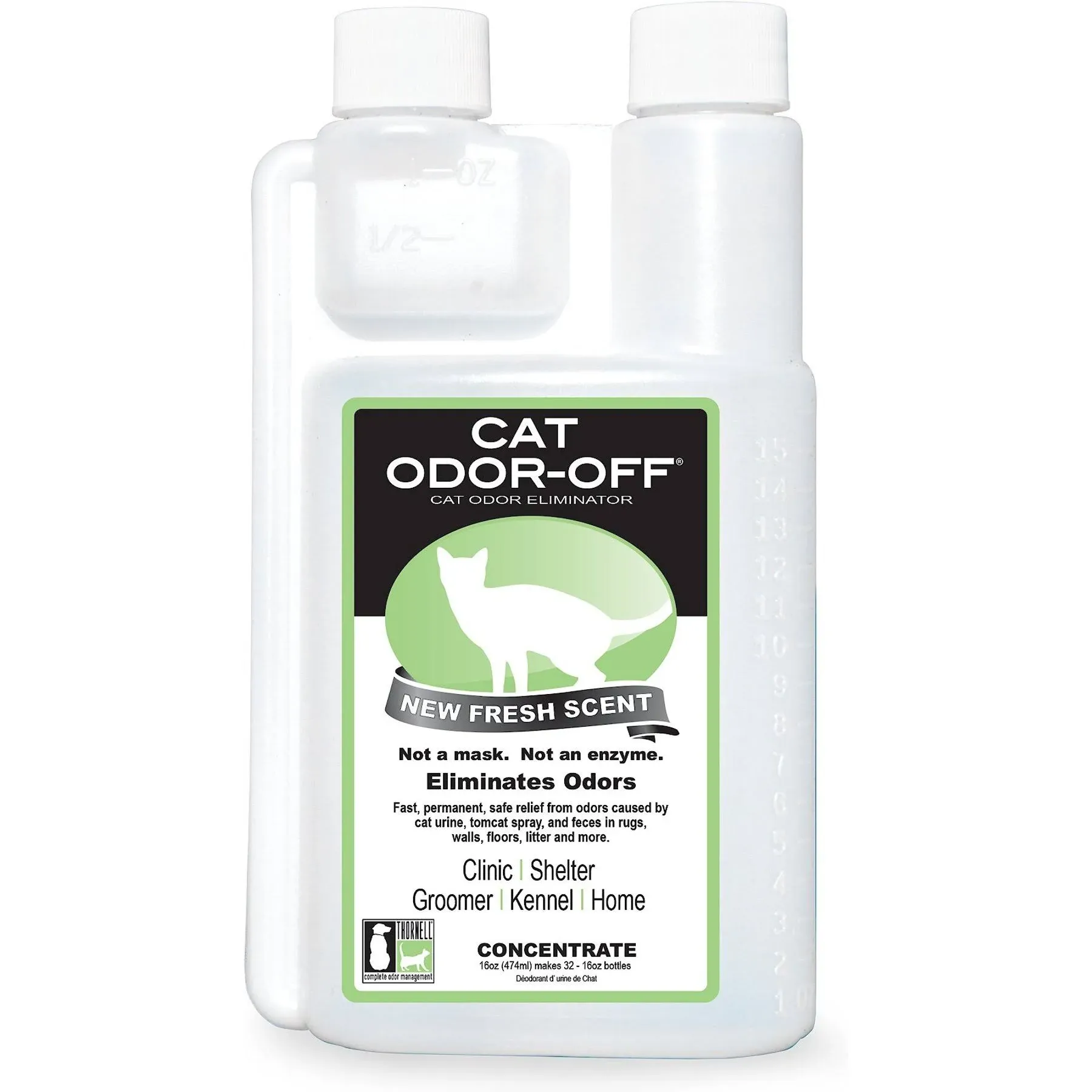 Thornell Cat Odor-Off Fresh Scent Odor Eliminator Concentrate, 16 oz.