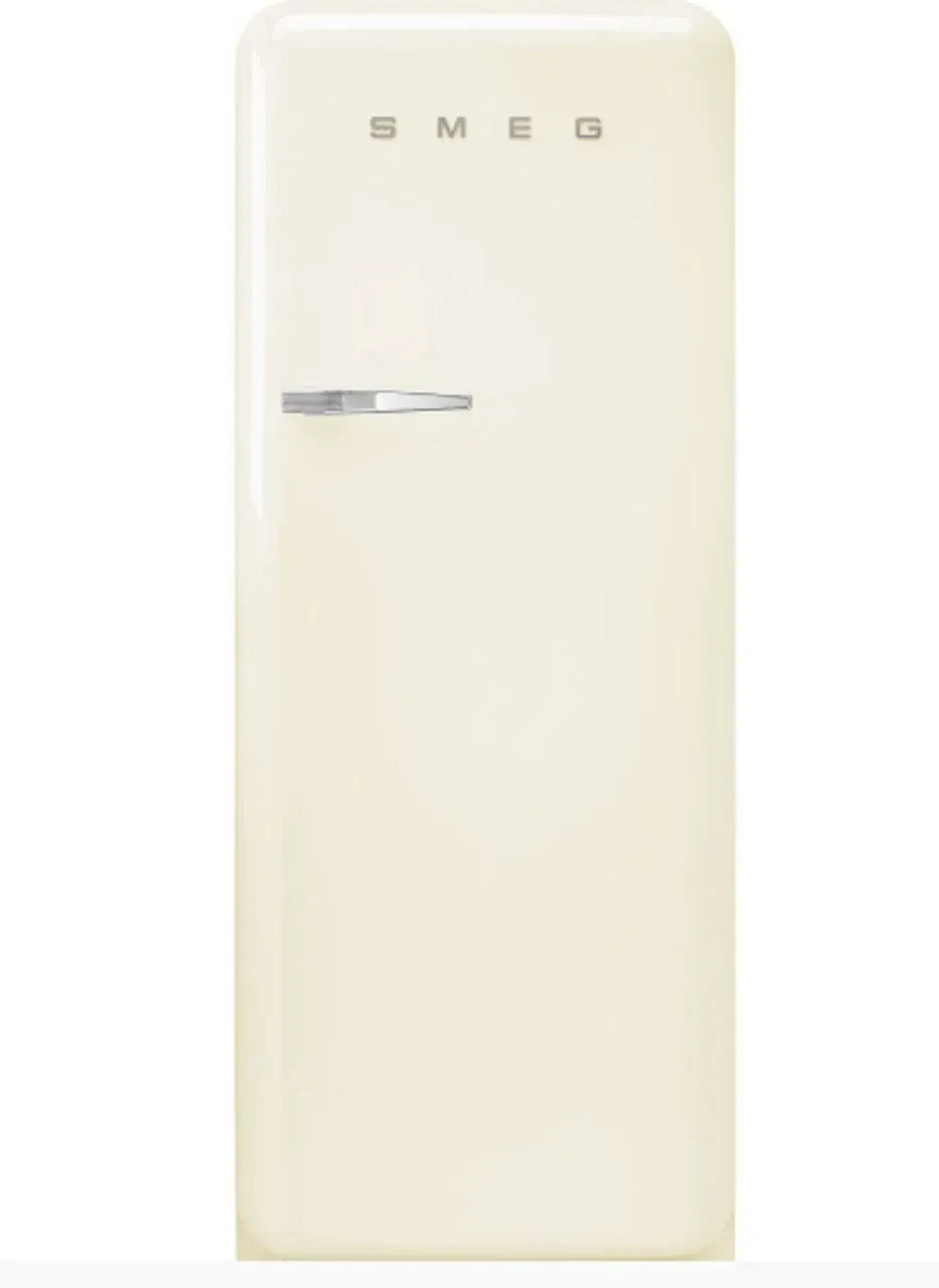 Smeg Refrigerator - Single Door, Right Hinge - Retro Style (Cream)