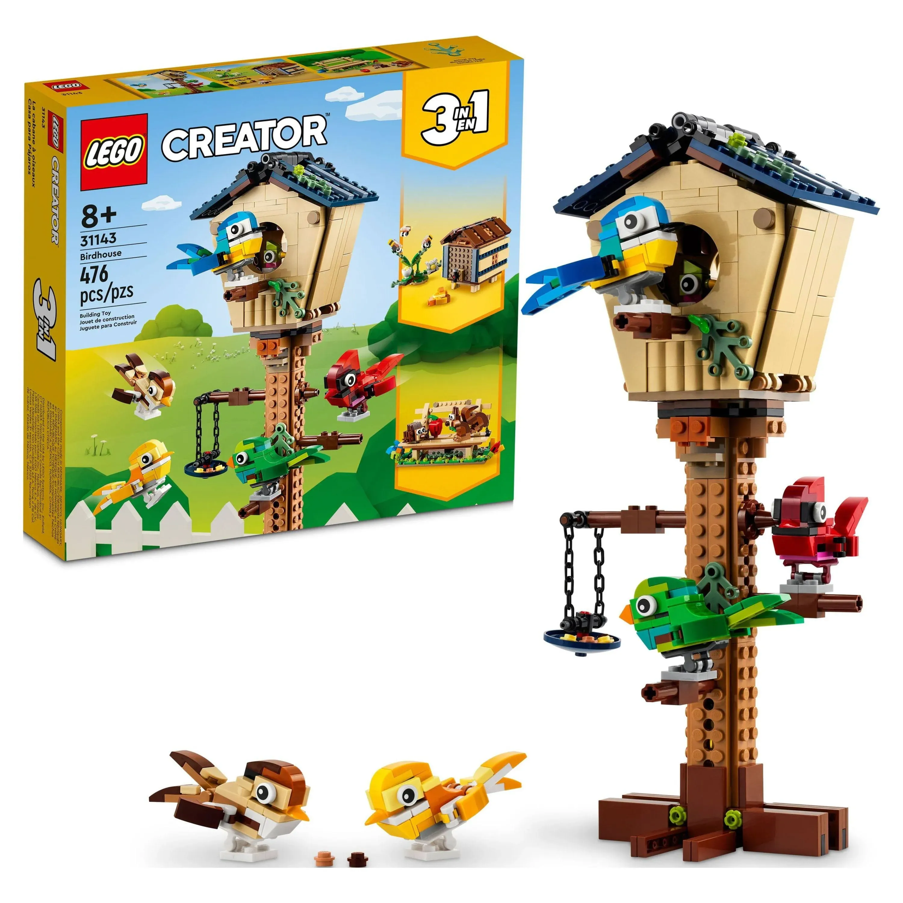 Lego Creator 3in1 Birdhouse Set 31143