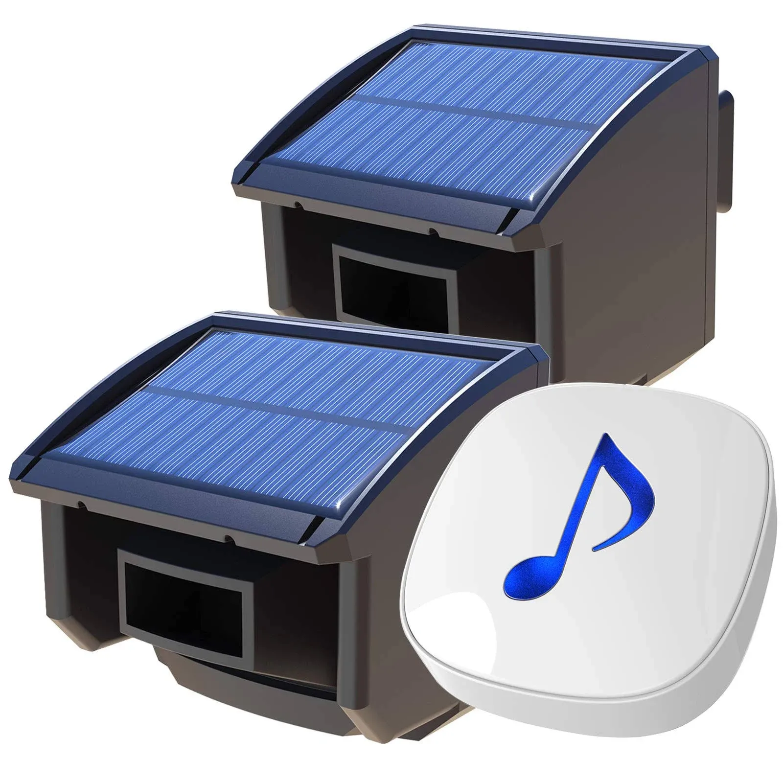 Htzsafe Solar Driveway Alarm System-1/4 Mile Long Transmission Range-Solar Power