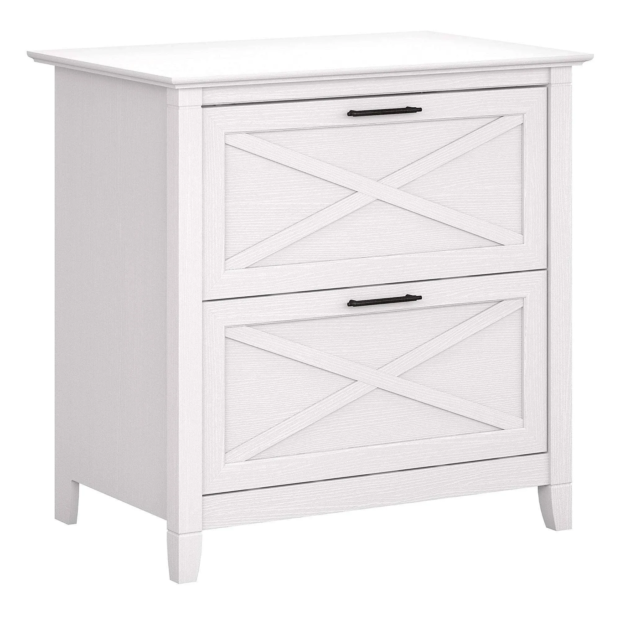 Bush Furniture Key West Lateral File Cabinet, Modern Farmhouse 2 Drawer File Cabinet for Home Office