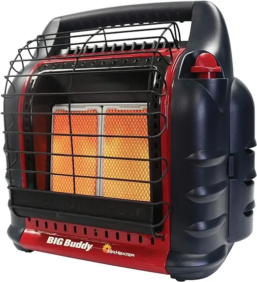 Mr. Heater 4,000 to 18,000 BTU 3 Setting Big Buddy Portable LP Gas Heater Unit 