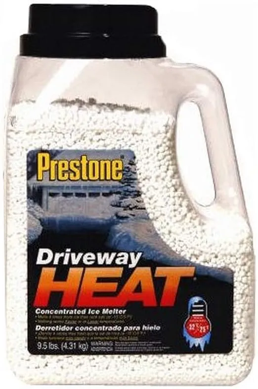 Prestone Driveway Heat, Concentrated Ice Melter - 9.5 lbs (4.31 kg)