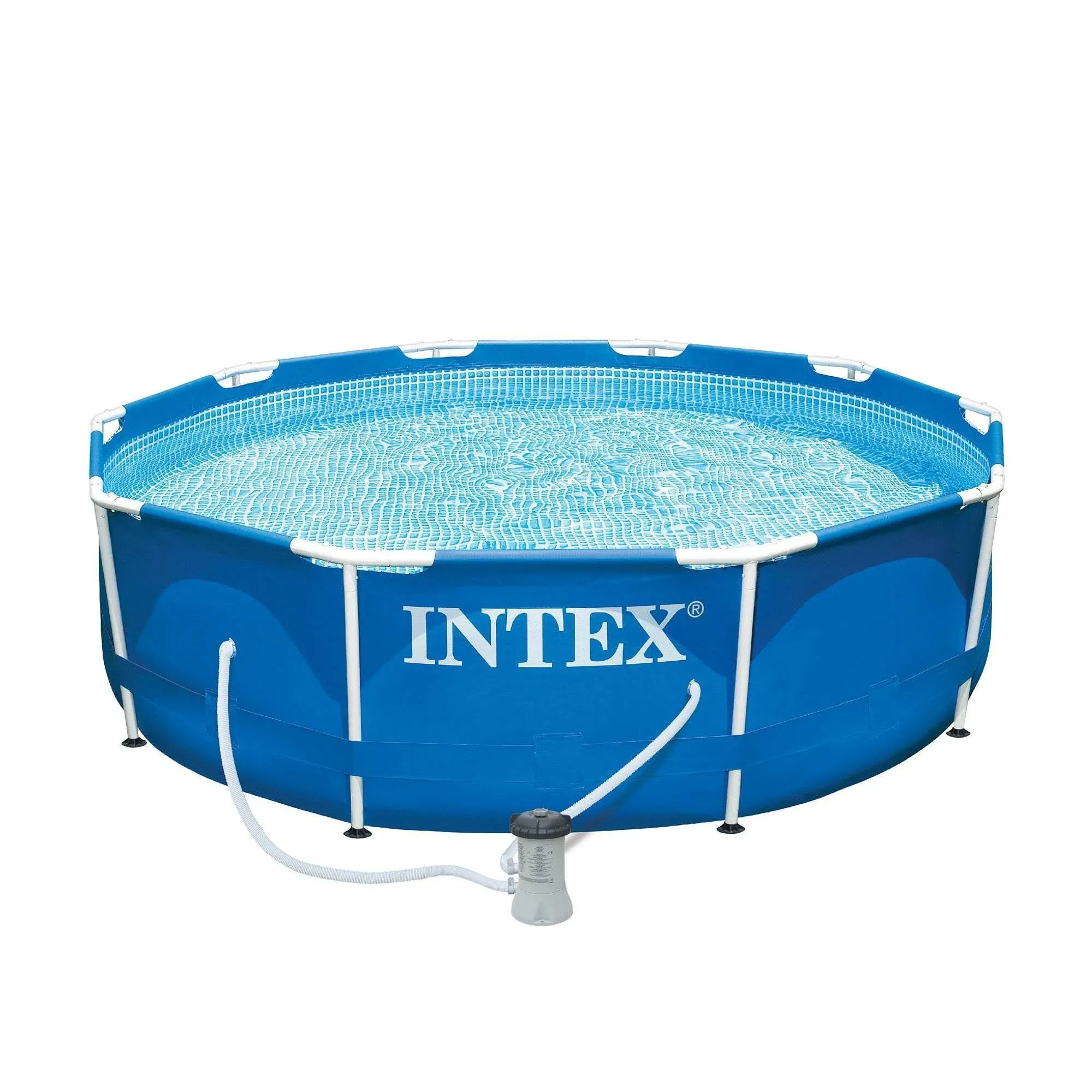 Intex 10' x 30" Metal Frame Above-Ground Pool Set with Filter Pump