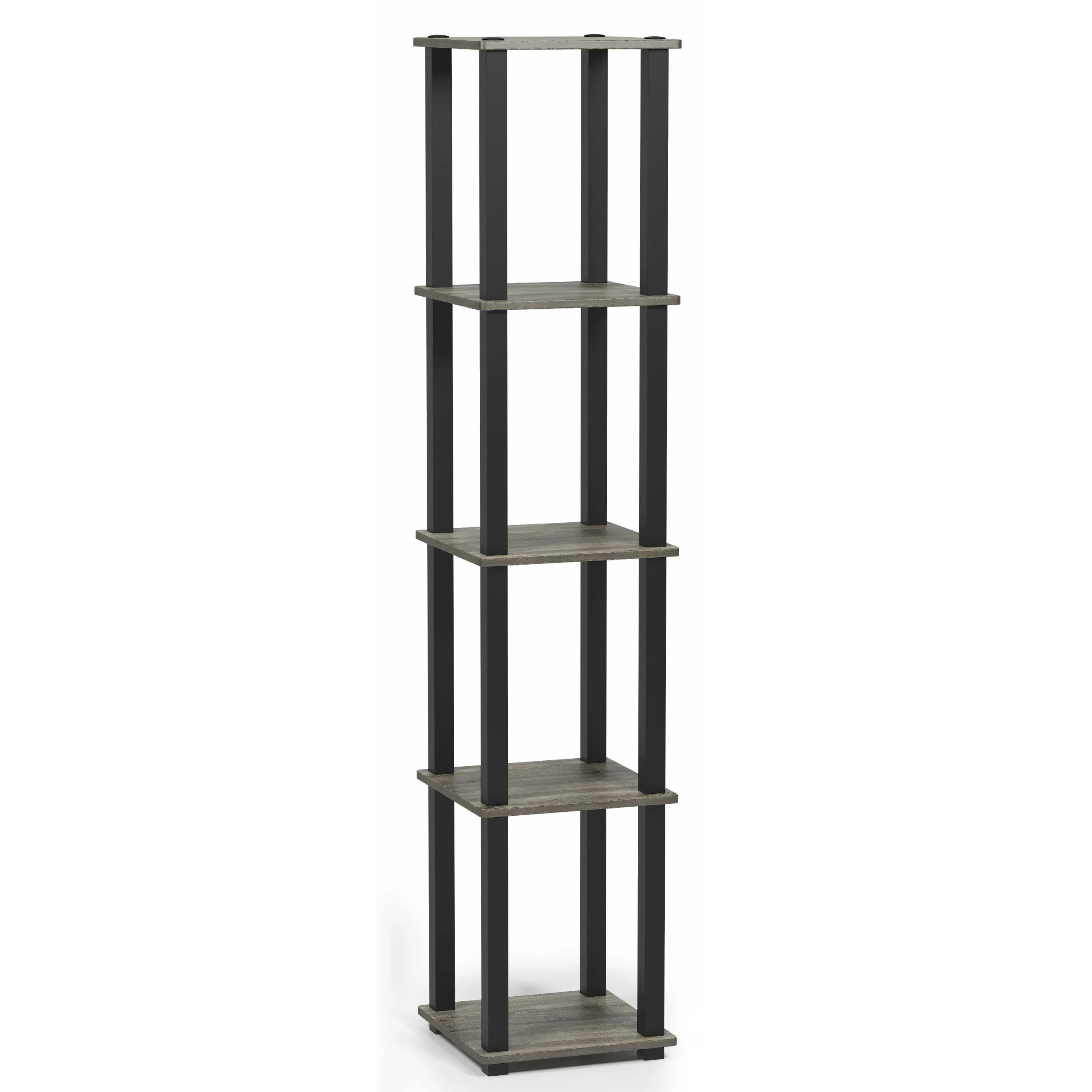 Furinno Turn-N-Tube 5-Tier Corner Square Rack Display Shelf