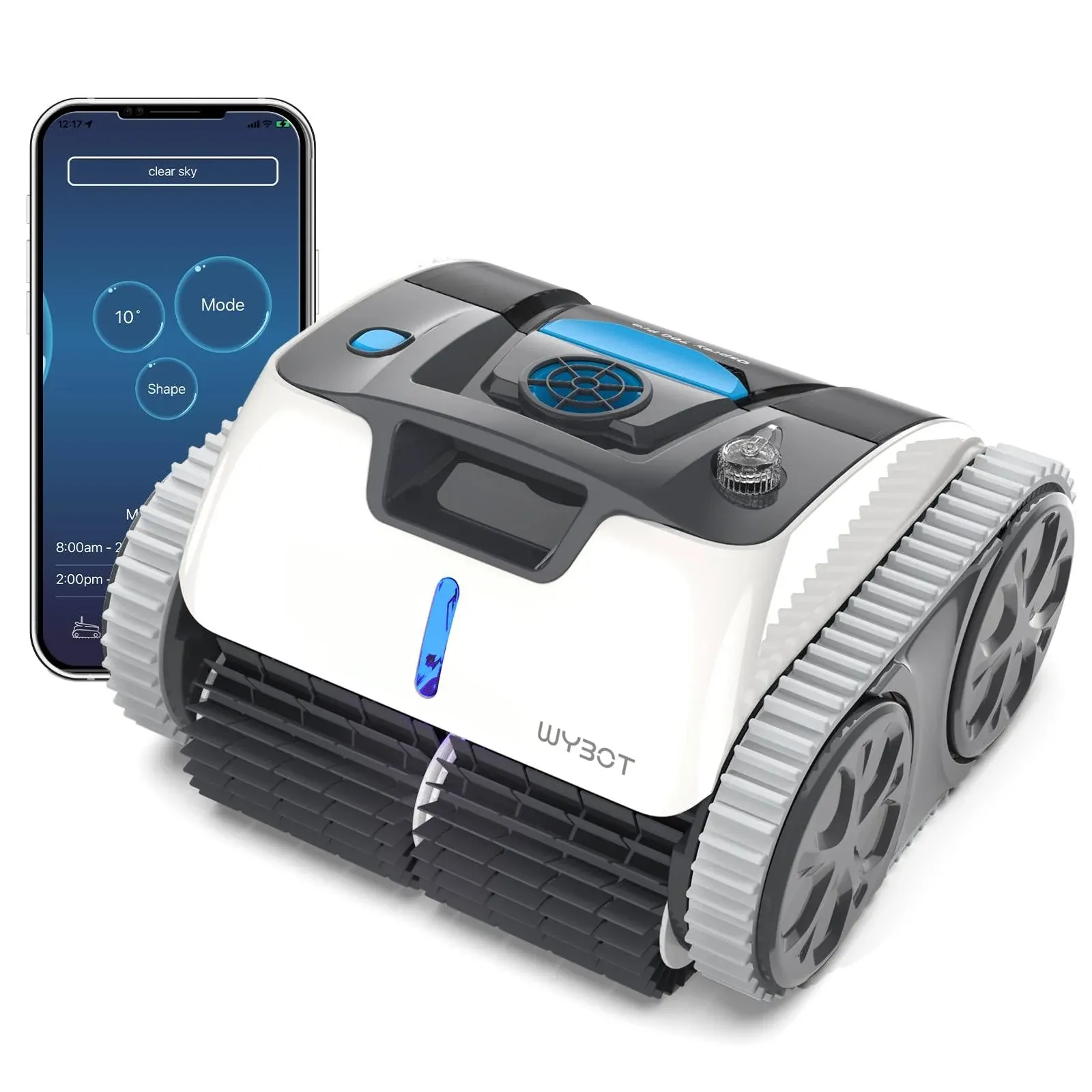 WYBOT The First Wall Climbing Robotic Pool Cleaner with APP, Excellent Suctio...