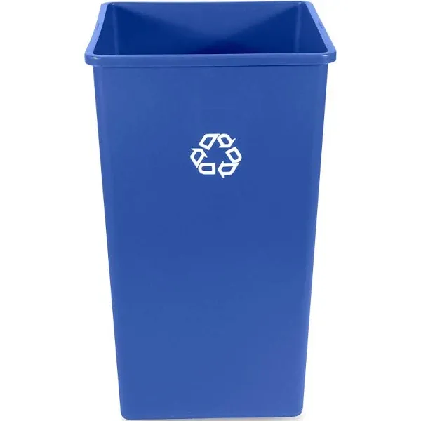 Rubbermaid Commercial Products 50-Gallon Untouchable Square Trash/Garbage Can