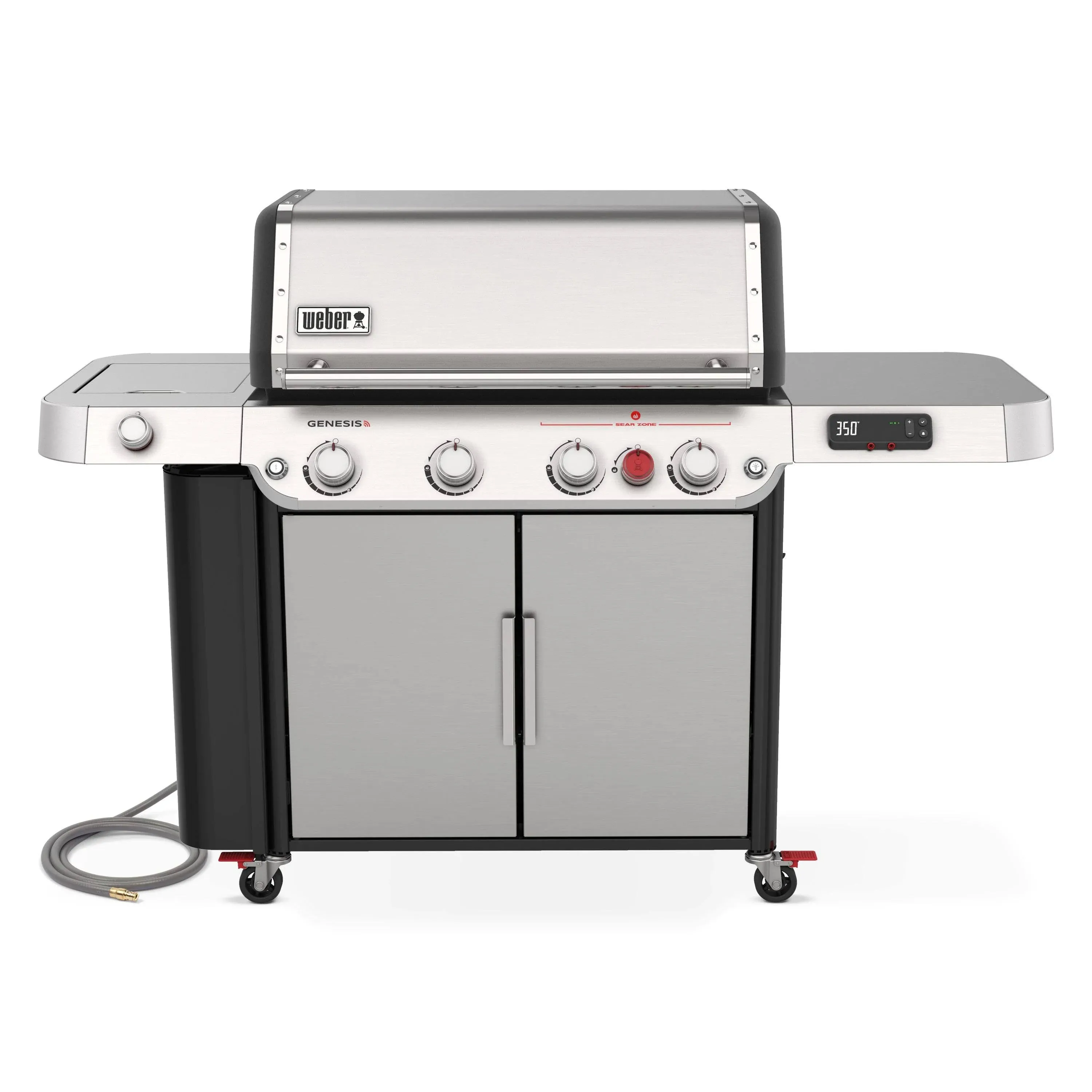 Weber - Genesis Smart SX-335 Natural Gas Grill - Stainless Steel