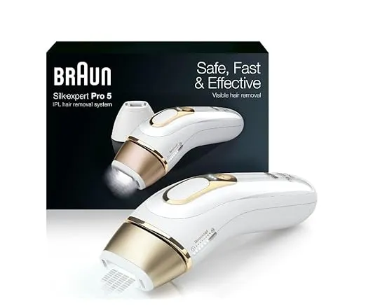 Braun Silk Expert Pro5 IPL Hair Removal Device for Women & Men