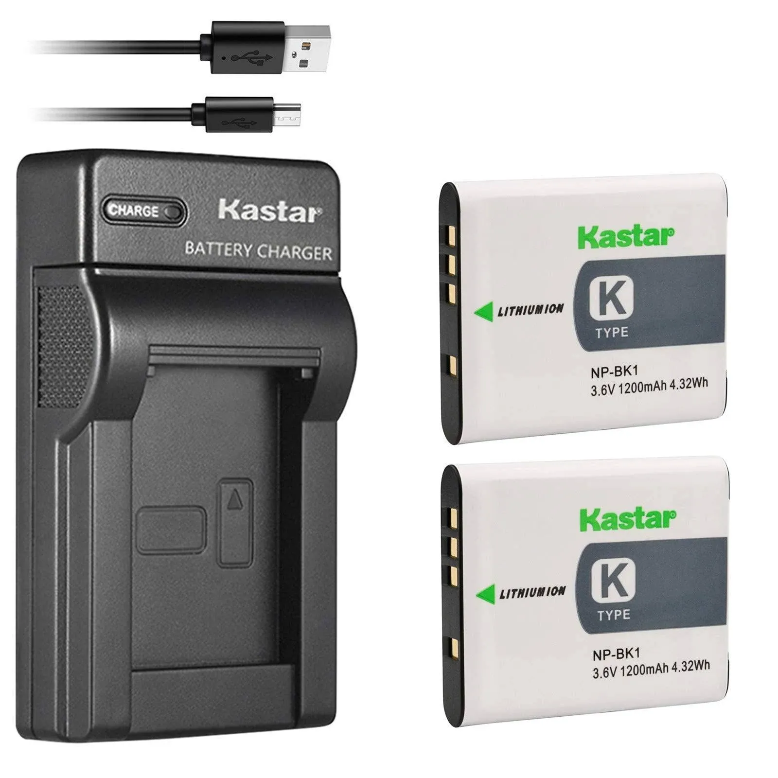 Kastar Battery LCD Wall Charger for Fuji NP-W126 NP-W126S &amp; Fujifilm X-A2 Camera