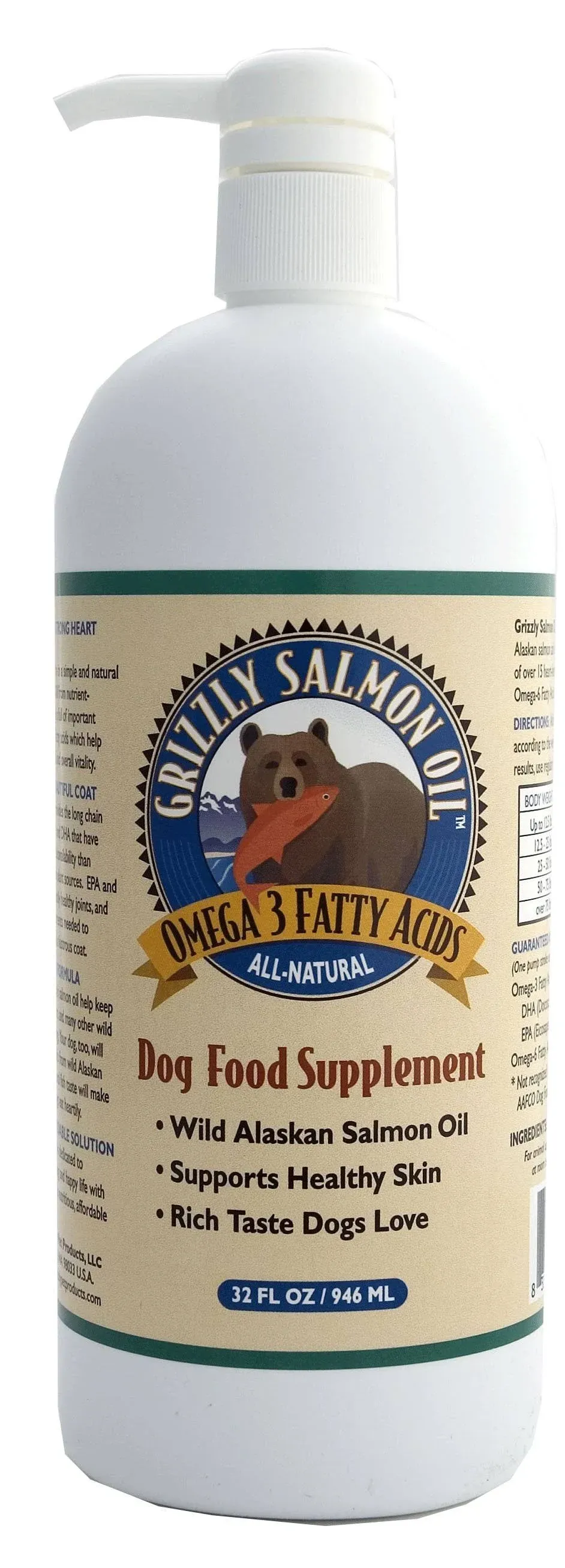 Grizzly Salmon Oil Plus 32oz