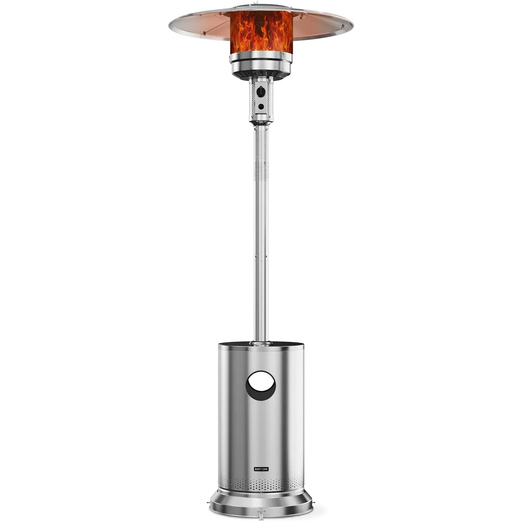 48,000 BTU Patio Heater for Outdoor Use W/Round Table Design, Stainless Steel