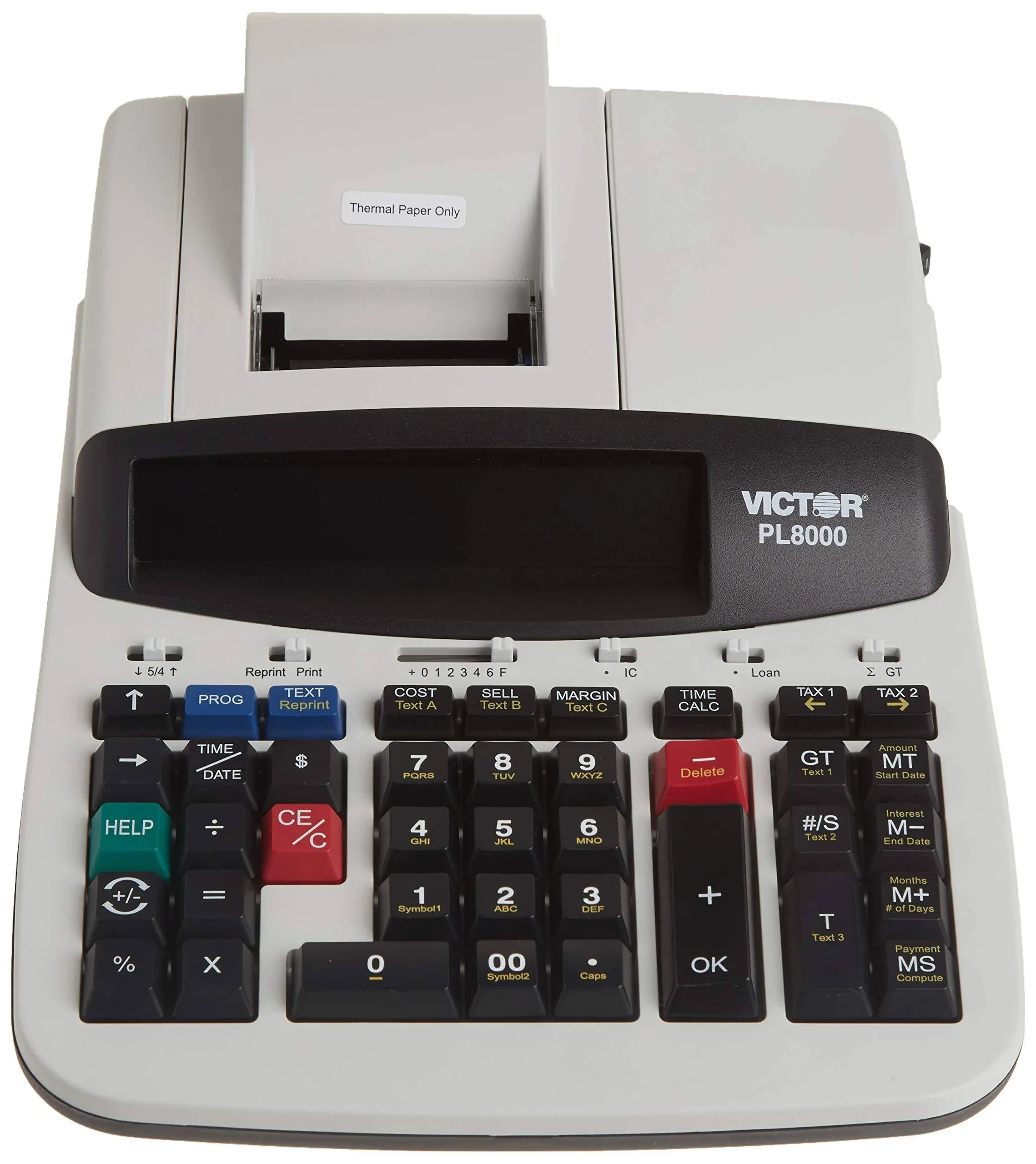 Victor PL8000 PL8000 One-Color Prompt Logic Printing Calculator, Black Print, 8 Lines/Sec (Renewed)