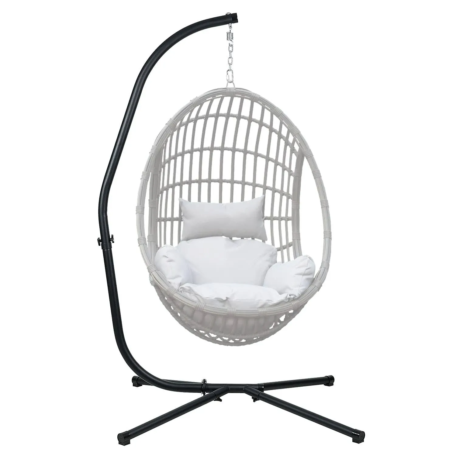 Aoodor Hammock Steel Stand Only C-Stand for Hanging Hammock Chairs