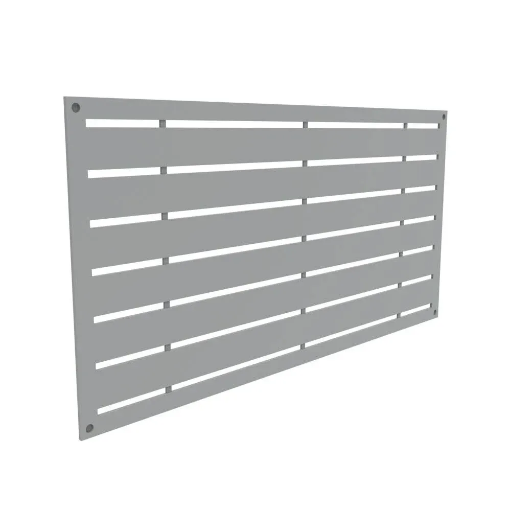 Barrette Outdoor Living 2 ft. x 4 ft. Decorative Screen Panel, Boardwalk Gray