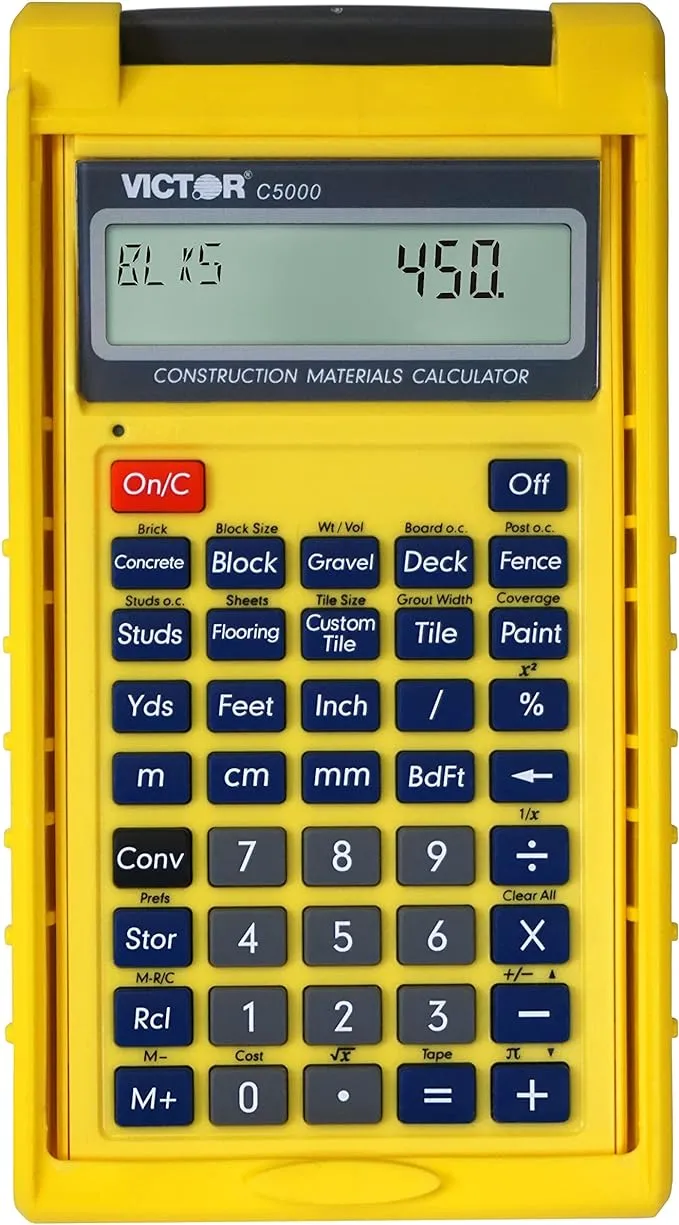 Victor C5000 Construction Materials Calculator with Protective Case