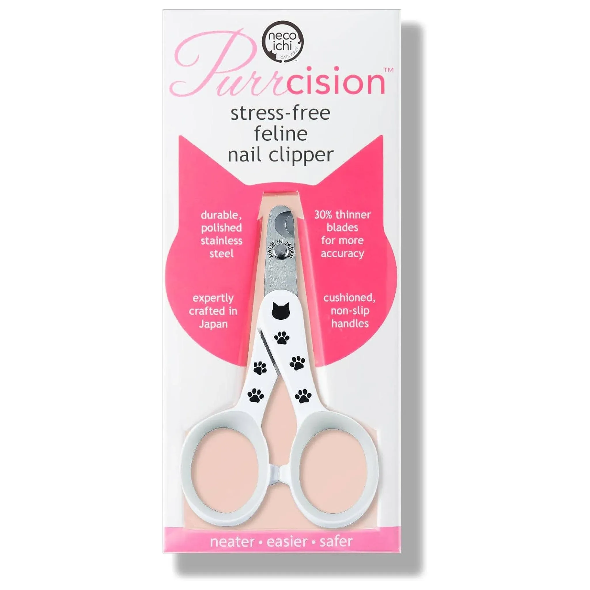 Purrcision Feline Cat Nail Clippers Stress-Free, Expertly Crafted in Japan, Neat