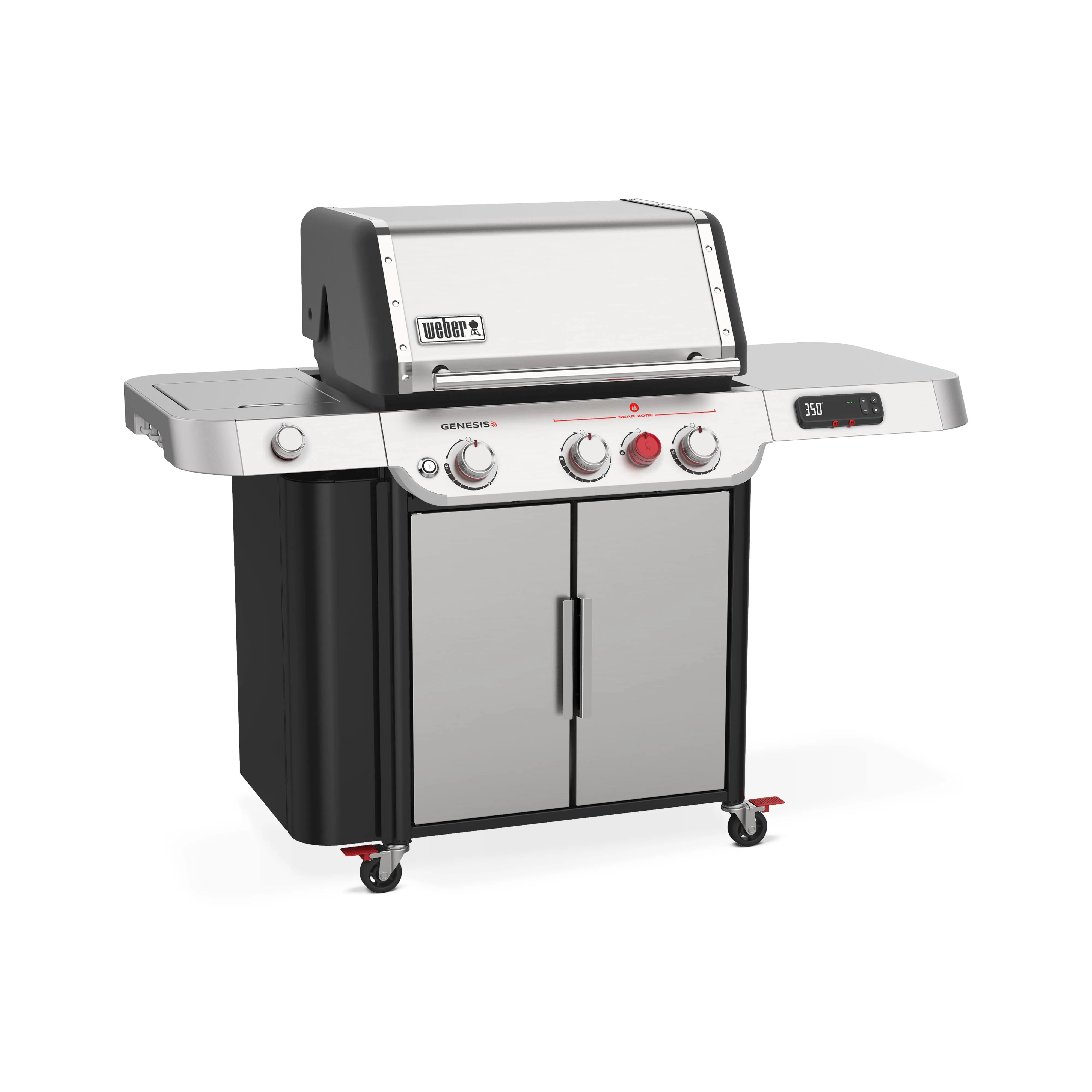 Weber - Genesis Smart SX-335 Natural Gas Grill - Stainless Steel