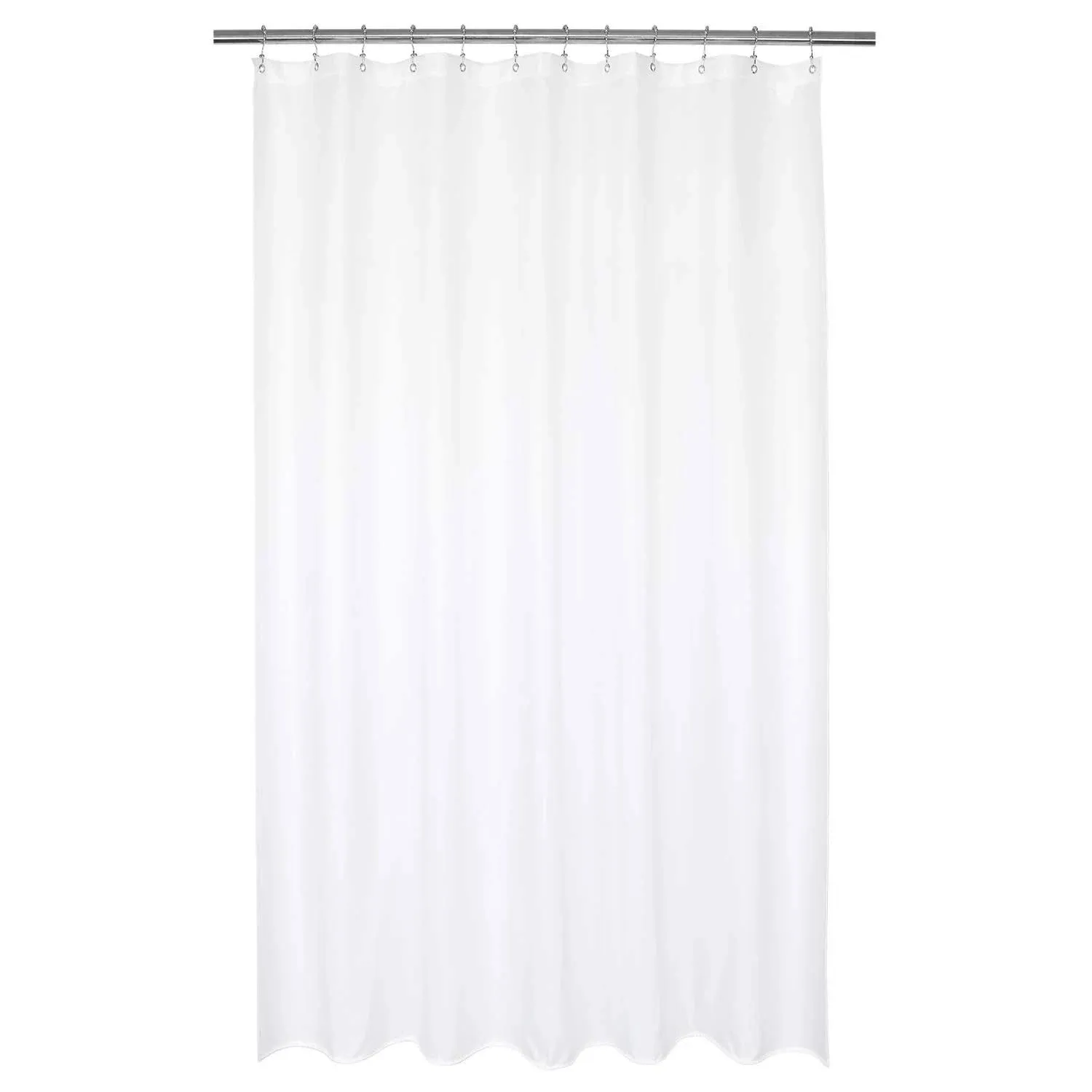 Barossa Design Waterproof Extra Long Shower Curtain or Liner Microfiber 72 x 84