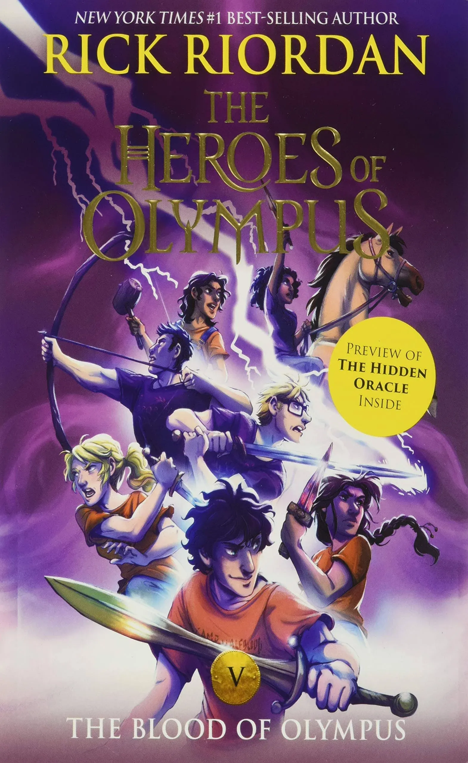 The Heroes of Olympus, Book Five The Blood of Olympus (new Cover) [Book]