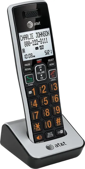 AT&T CL80113 DECT 6.0 Accessory Handset with Caller ID and Call Waiting, Black