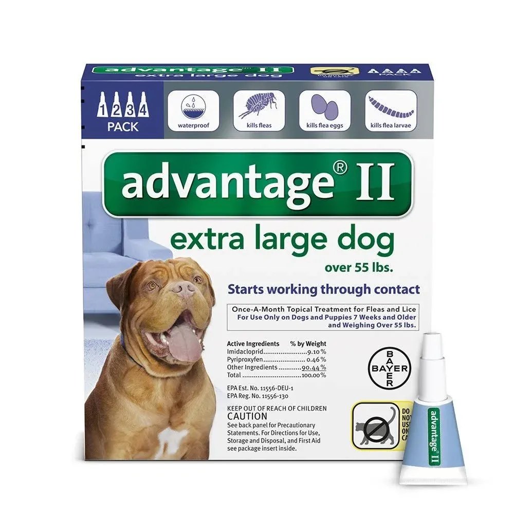 Advantage II for Dogs Over 55 lbs (4 Month)