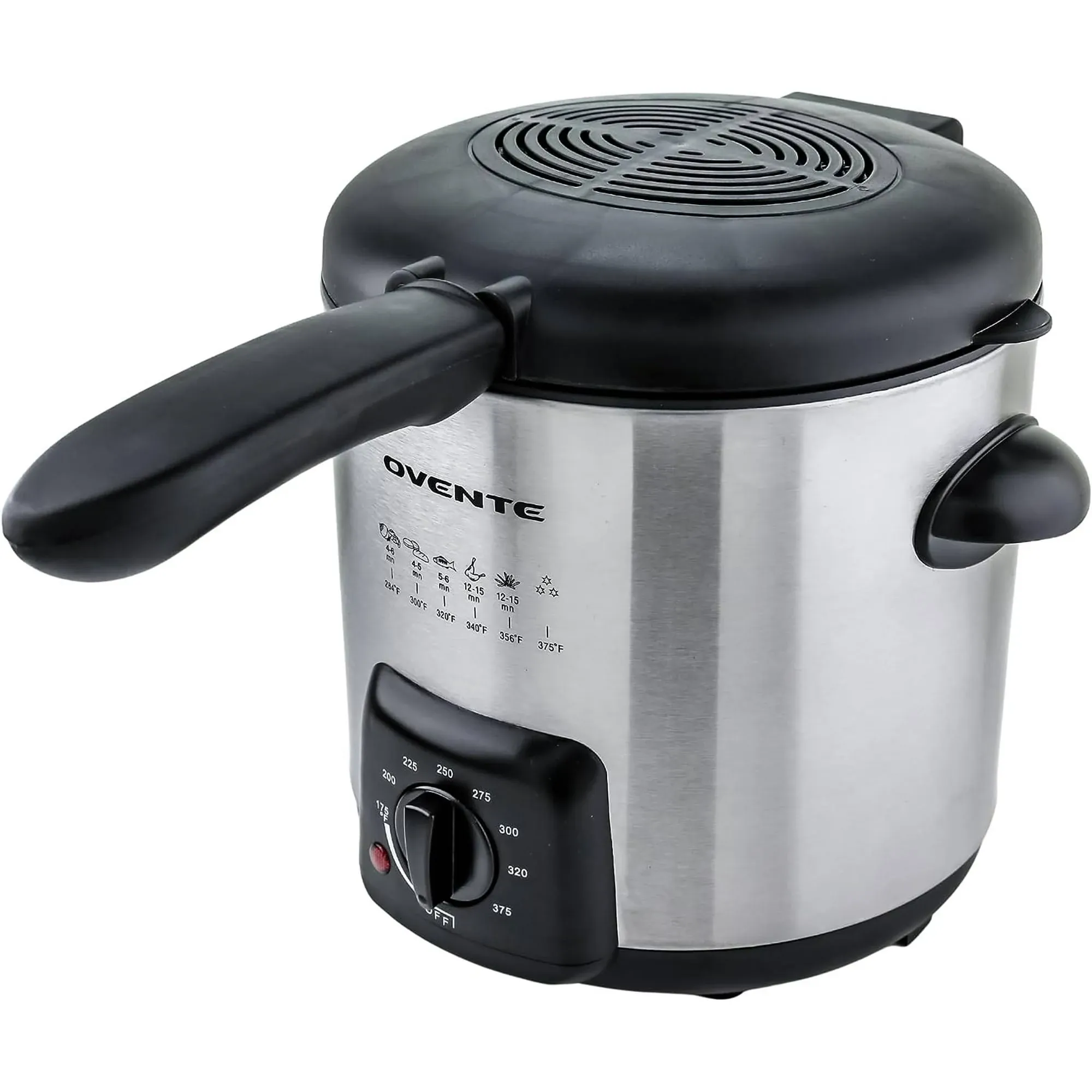 Ovente Stainless Steel Deep Fryer 0.9 Liter (FDM1091BR)