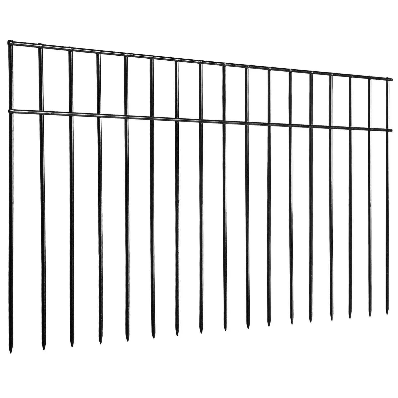 ADAVIN No Dig Fence Animal Barrier Fence, 5 Pack 24in(L)X 15in(H) Underground Garden Fencing with 1.5in Spacing, Dog Fence for The Yard Metal Fence