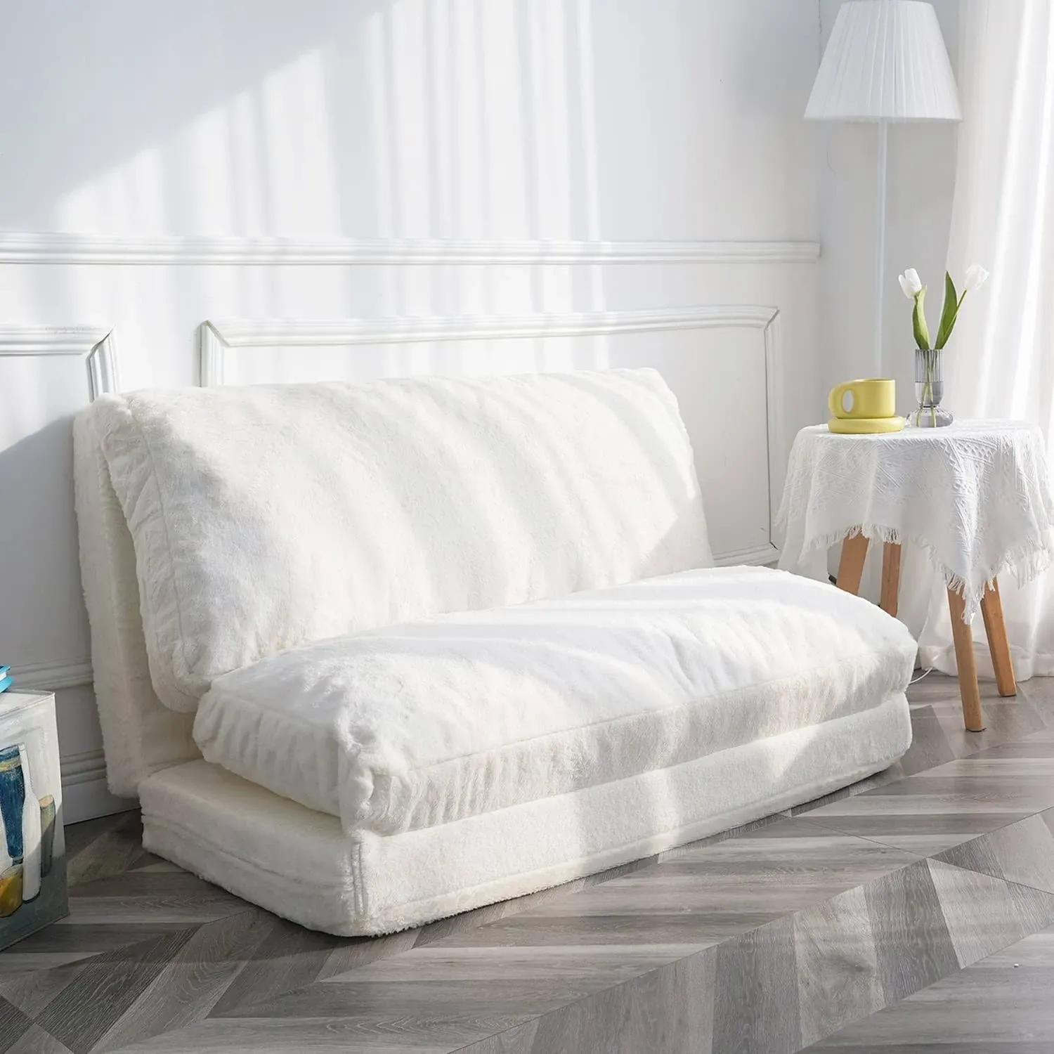 N&V Folding Matress Sofa, Foam Filling Folding Matress Sofa, Includes Removable ...