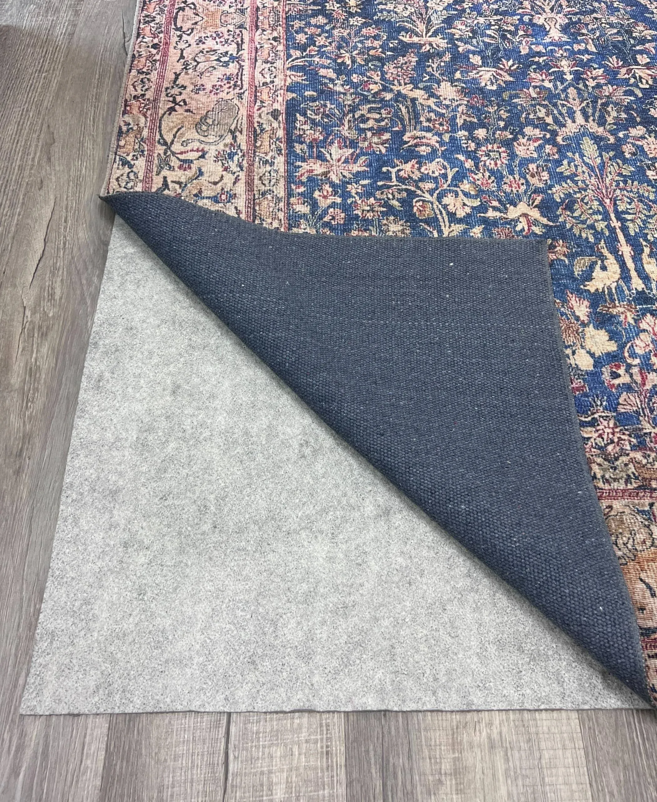 Ottomanson Non Slip Rug Pad Grip 2'6'' x 17'11" 1/8 Thick, Protection for Any Flooring Surface, Keep Your Runner Rug and Area Rugs in Place, 2'6'' x 17'11", Beige