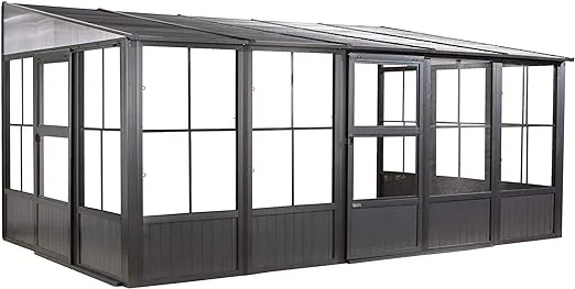 Sojag Charleston 10 ft. x 16 ft. Wall Solarium