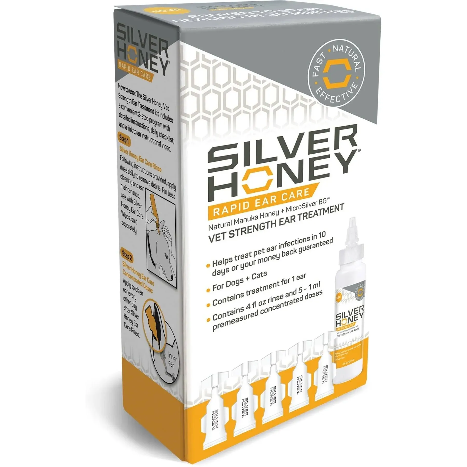 Silver Honey Rapid Ear Care Vet Strength Ear Treatment