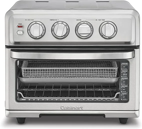 Cuisinart TOA-70 AirFryer Horno tostador con parrilla de acero inoxidable con paquete de protección mejorada CPS de 1 año