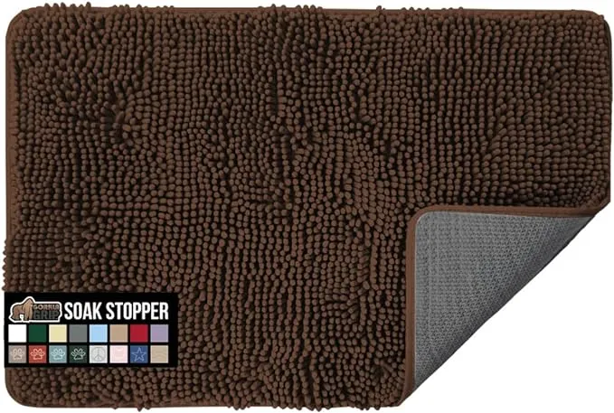 Gorilla Grip Chenille Doormat Absorbent Washable