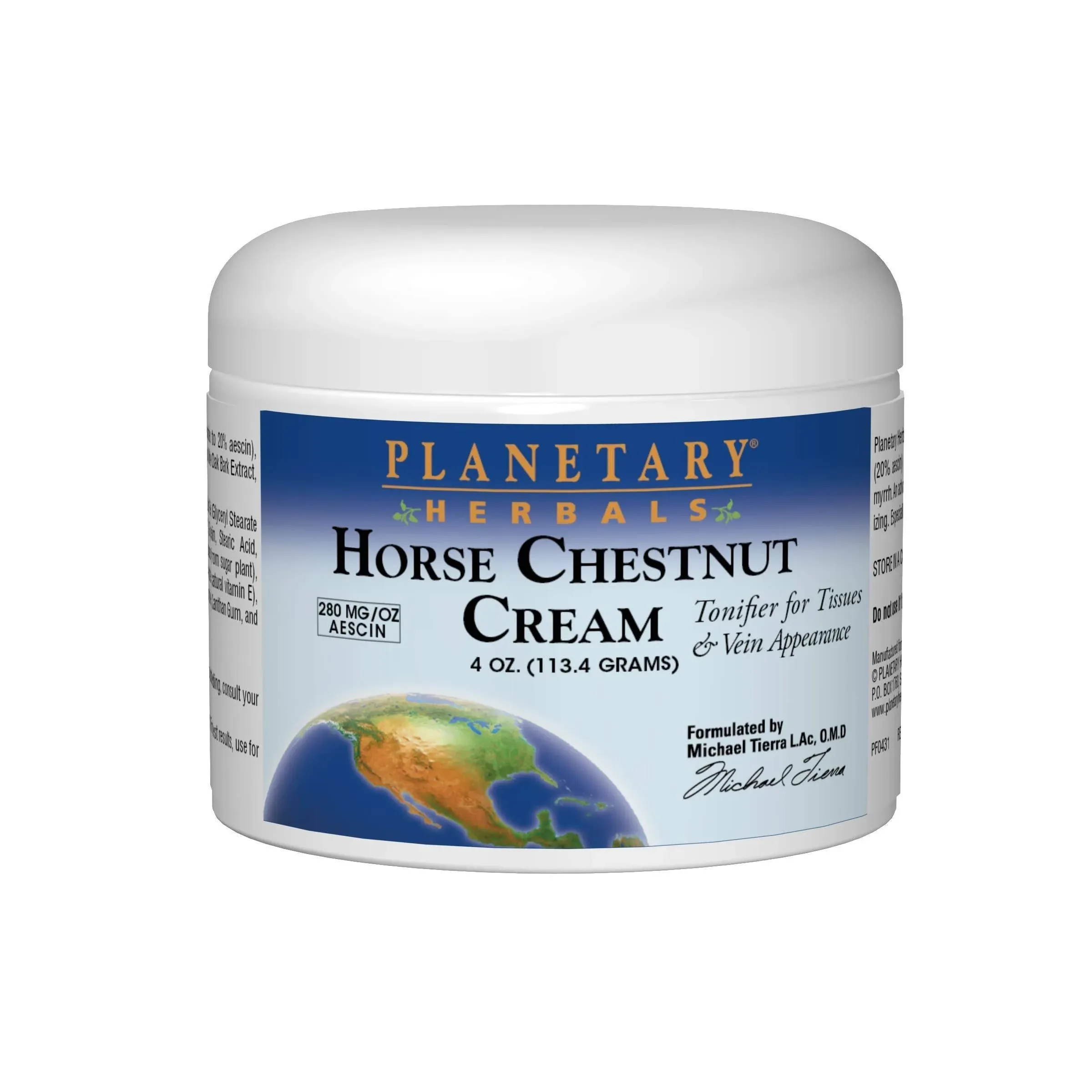 PLANETARY Herbals - Horse Chestnut 4 oz Cream