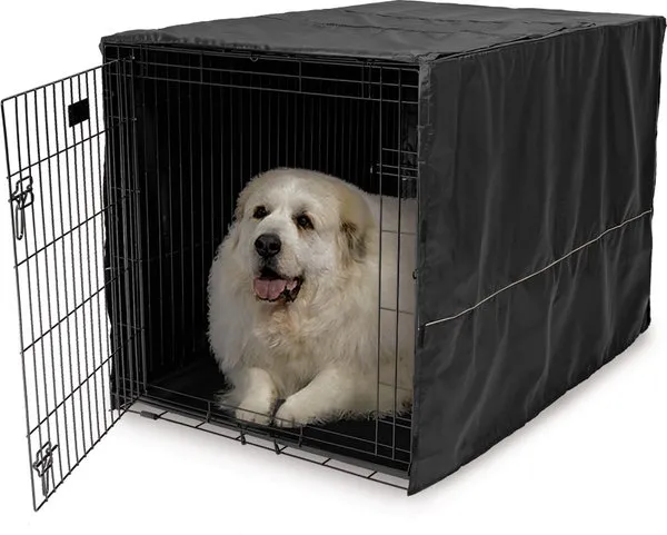 Midwest Quiet Time Pet Crate Cover Black