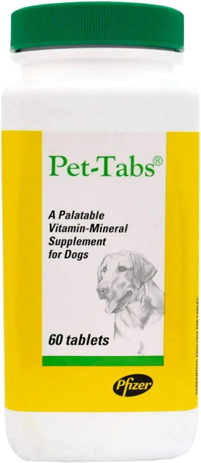 Pet Tabs Original Formula Vitamin Supplement, 60 Count