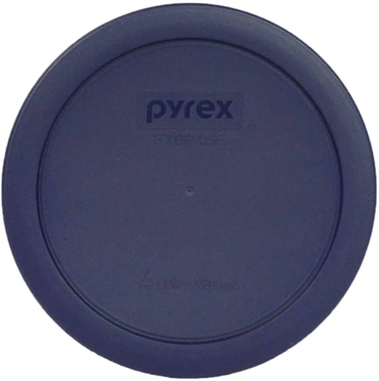 Pyrex 7201-PC 4 Cup Muddy Aqua Blue Round Plastic Storage Lid for Glass Bowl New