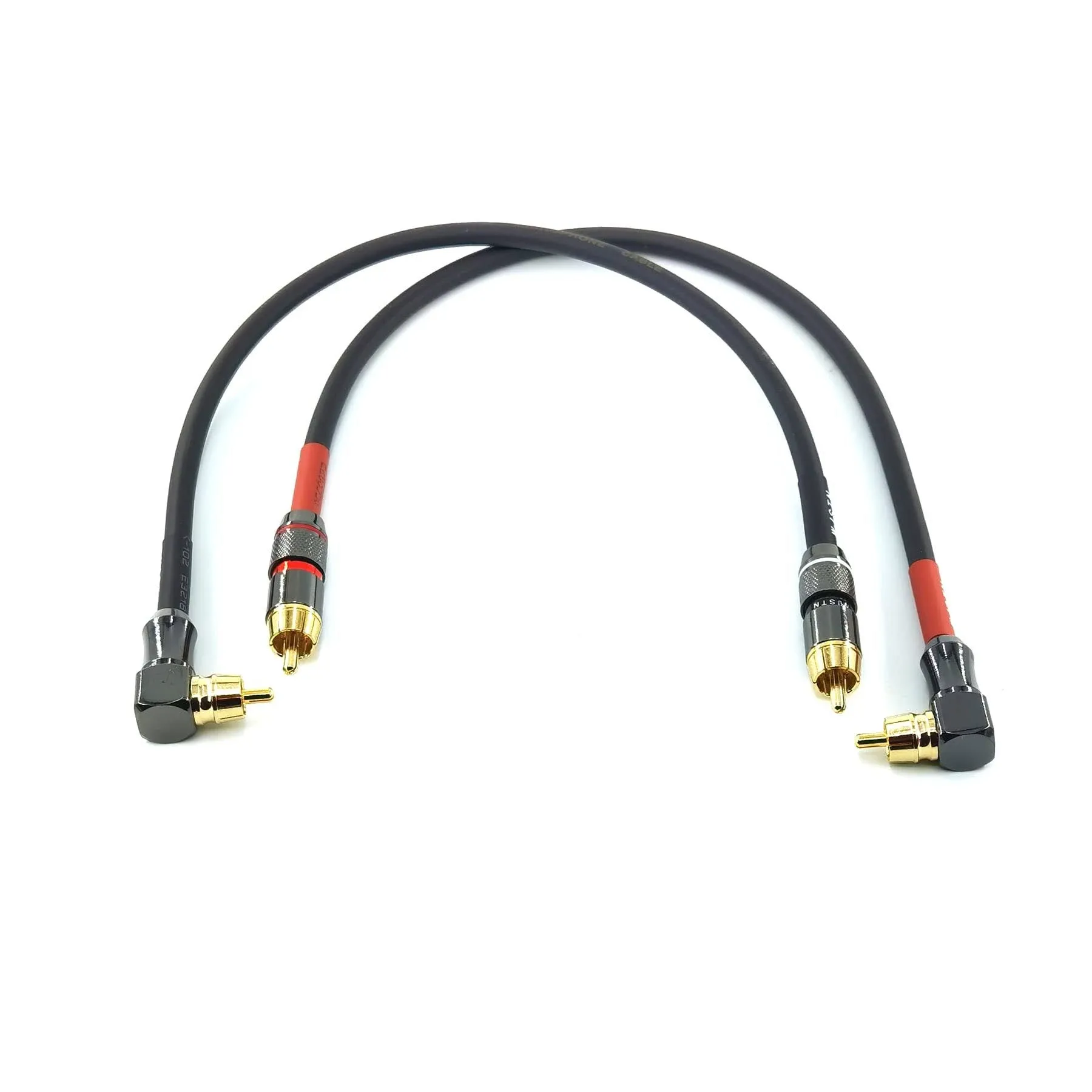 WJSTN-055 90 Degree Right Angle RCA Subwoofer Cable Audio Cable RCA Male to Male ...