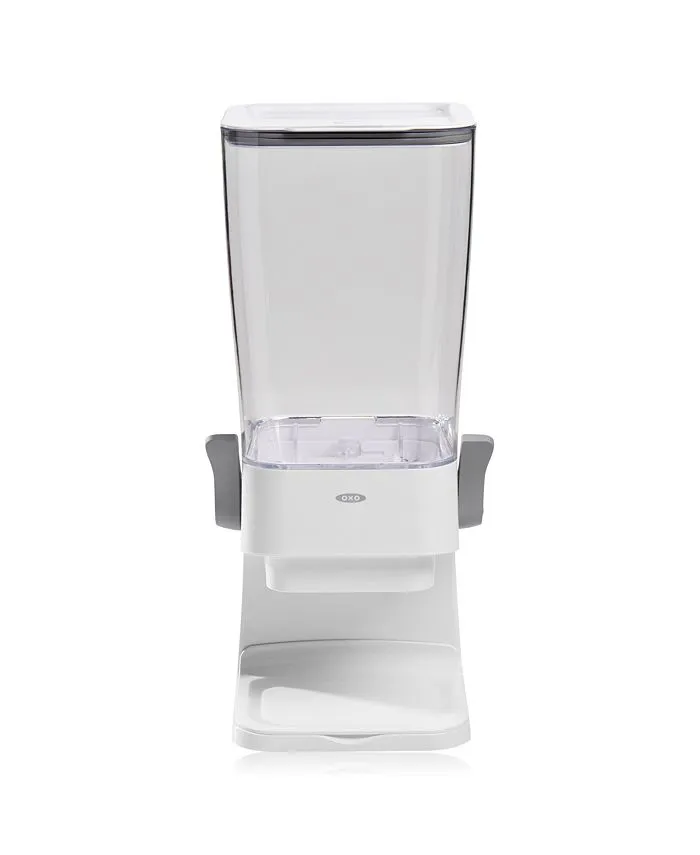 OXO Good Grips Countertop Cereal Dispenser, Clear/White (Pack of 2)