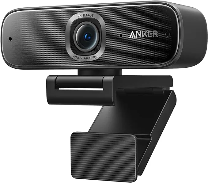 Anker PowerConf C302 Smart Full HD Webcam, AI-Powered Framing & Autofocus, 2K ...