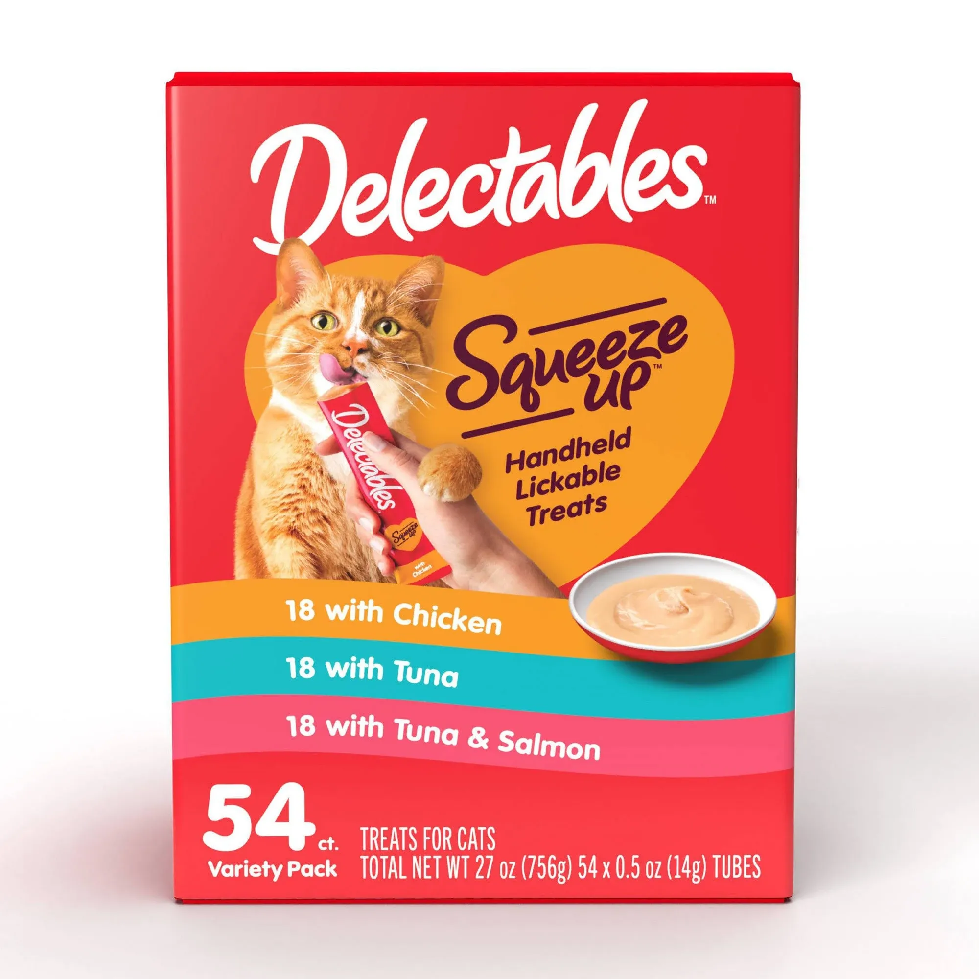 Hartz Delectables Squeeze Up Paquetes variados interactivos para gatos