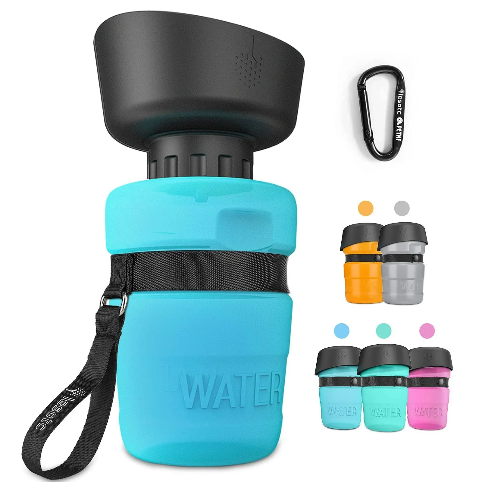 lesotc Pet Water Bottle for Dogs, Water Bottle Foldable, Travel Water Bottle, Water Dispenser, Lightweight & Convenient for Travel